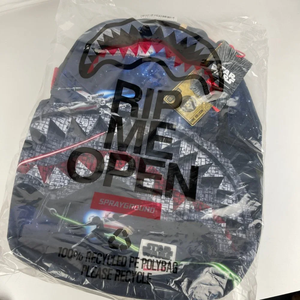New Sprayground Star Wars Death Shark DLXV Backpack - Picture 11 of 11